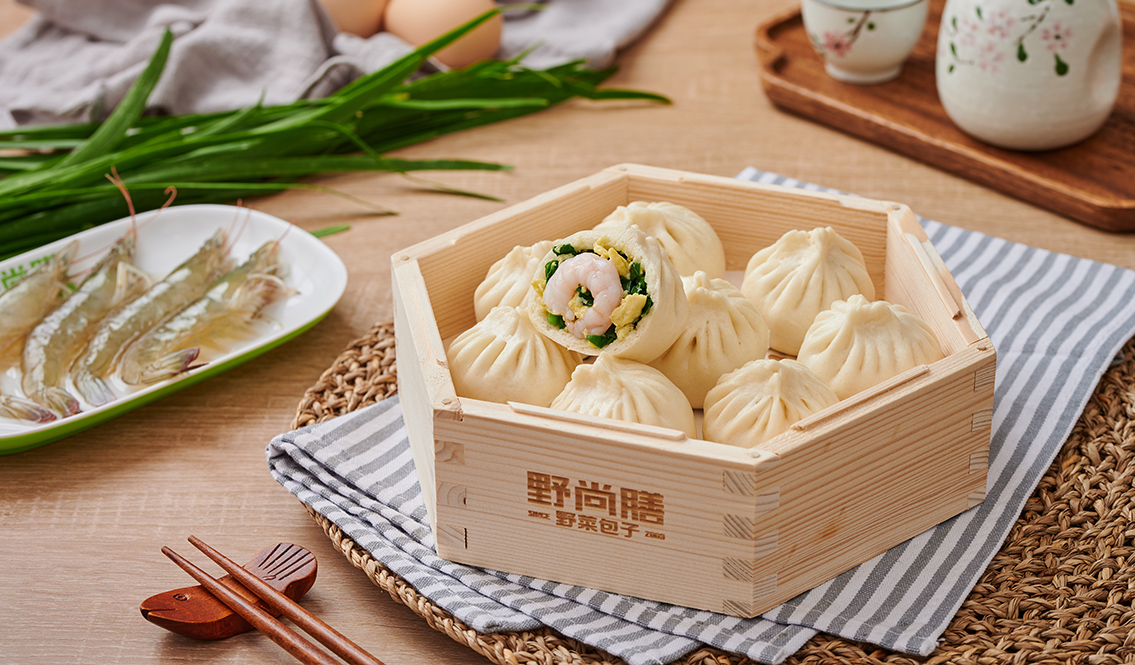 韭菜虾仁包